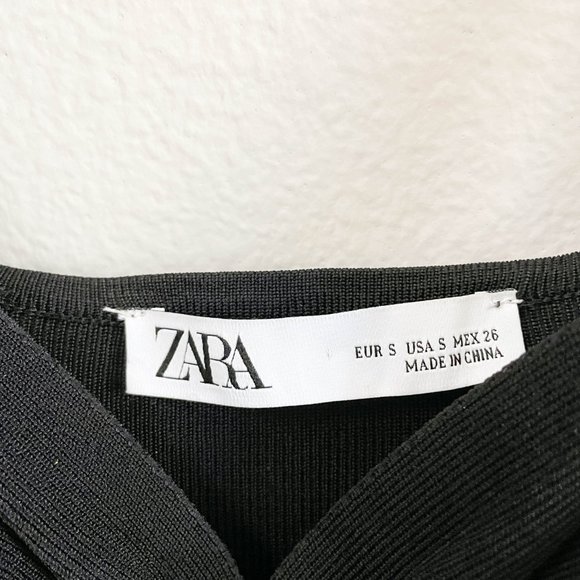 Zara Black Mini Dress - Picture 3 of 4
